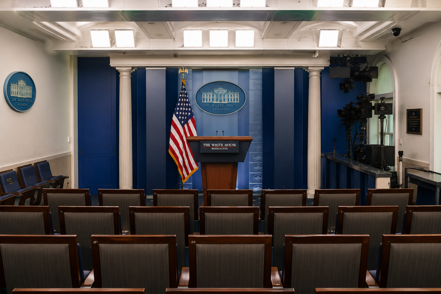 The White House press briefing room.